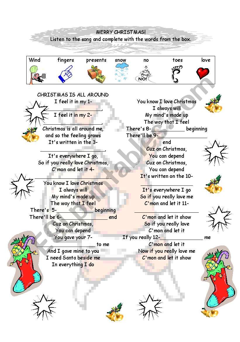 Where is my list? An easy Christmas play-theatre - ESL worksheet by  meljthomson