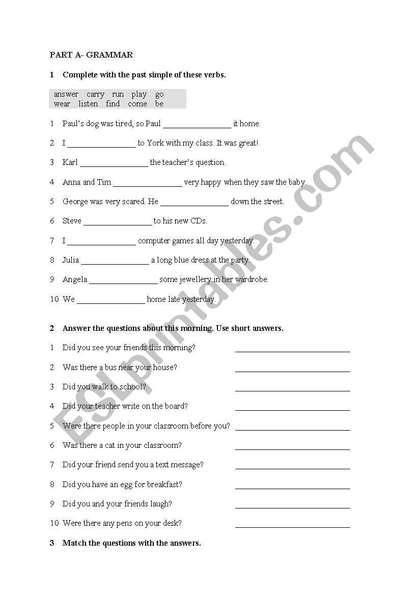 worksheet worksheet