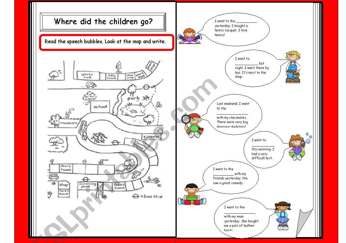 Where did the children go? worksheet