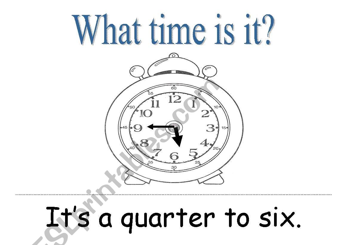 What time is it? - Flash Cards - Part D
