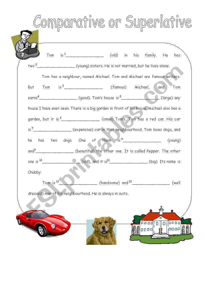 comparisons worksheet