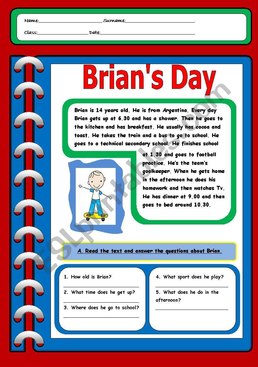 Brians Day worksheet