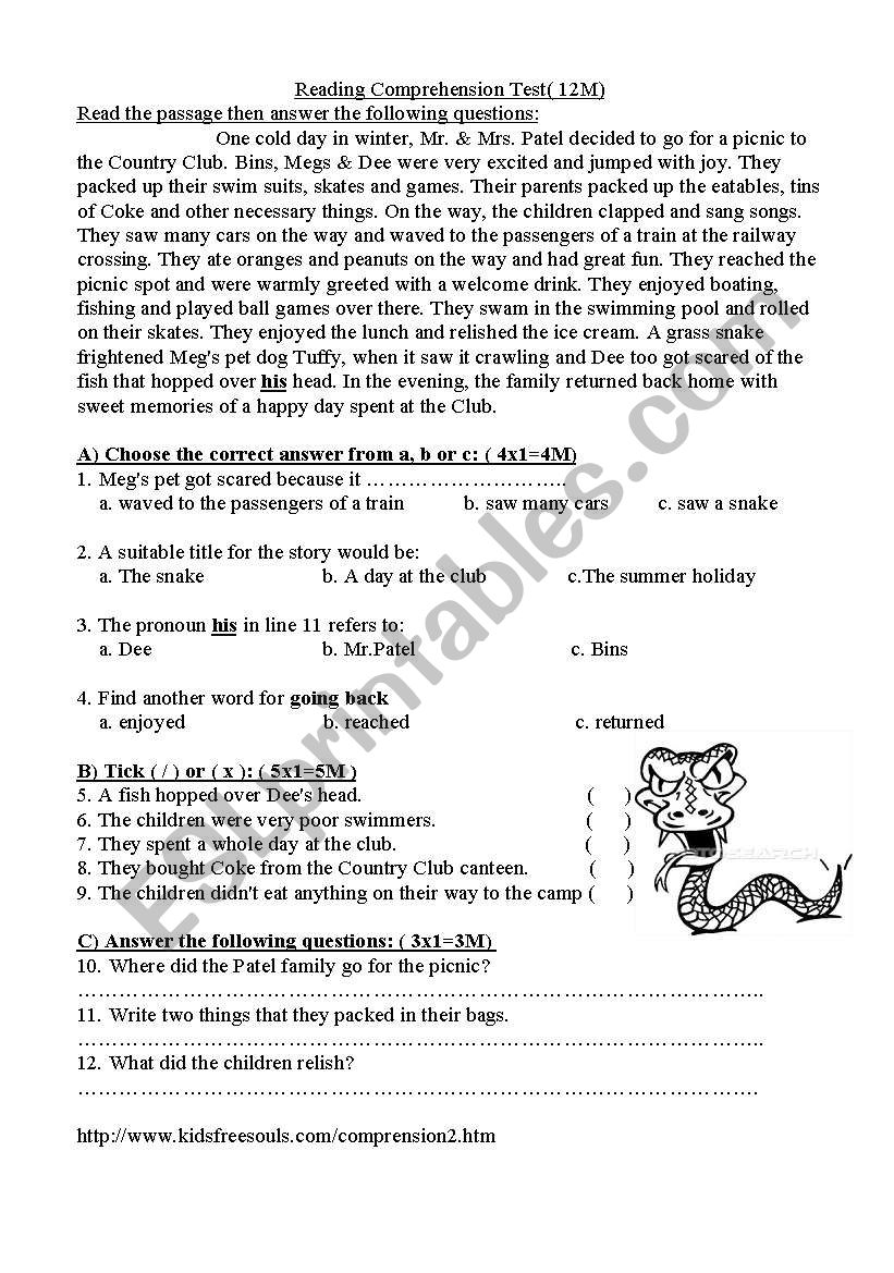 A great Day worksheet