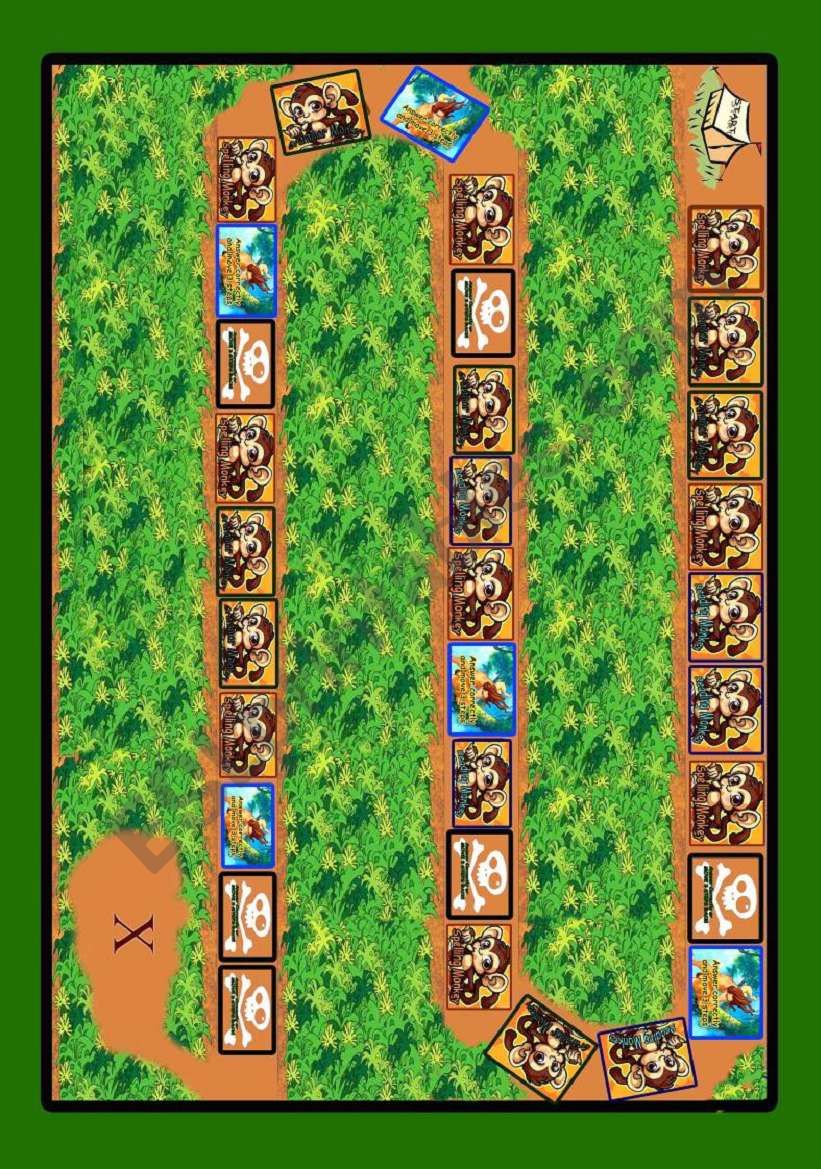 monkey board game worksheet