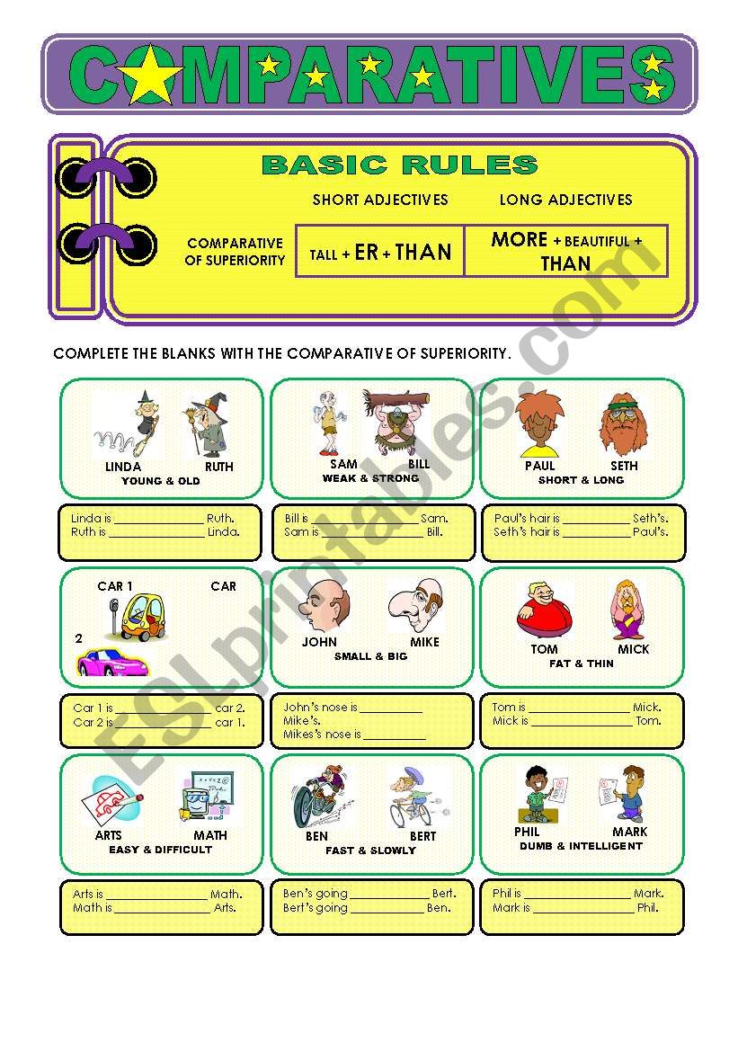 COMPARATIVE worksheet