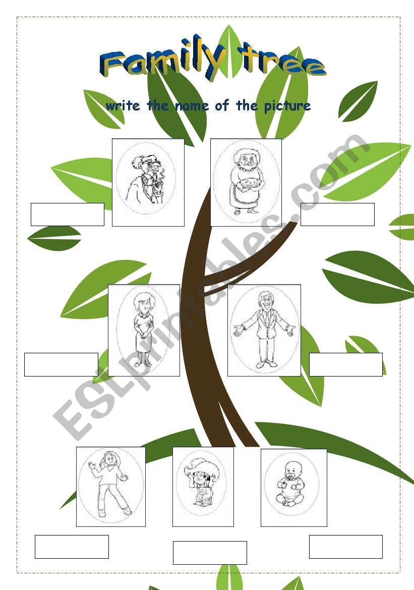 family tree worksheet