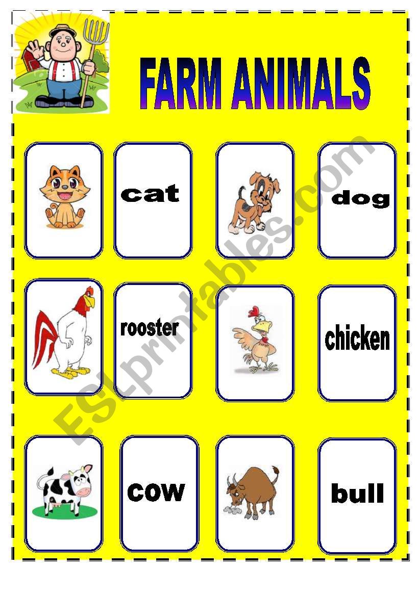 FARM ANIMALS worksheet