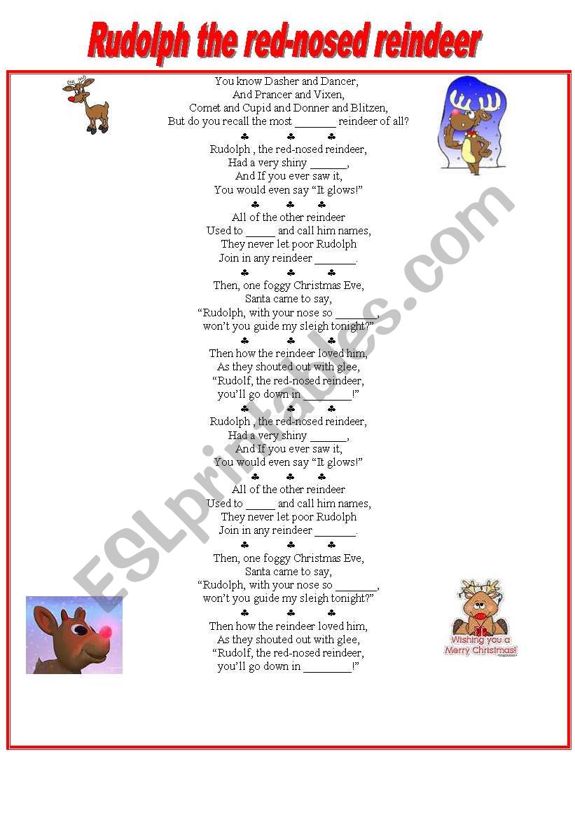 Rudolph the red-nosed reindeer