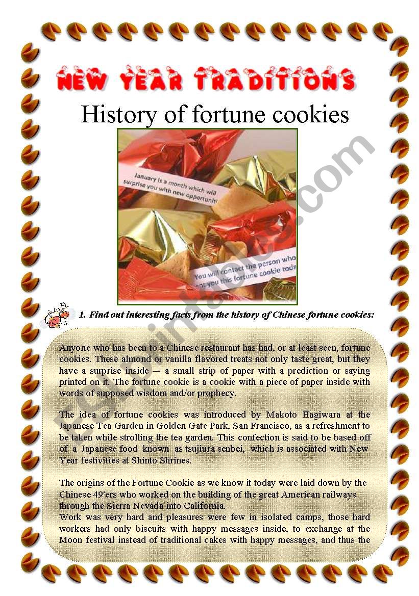 Chinese New Year fortune cookies