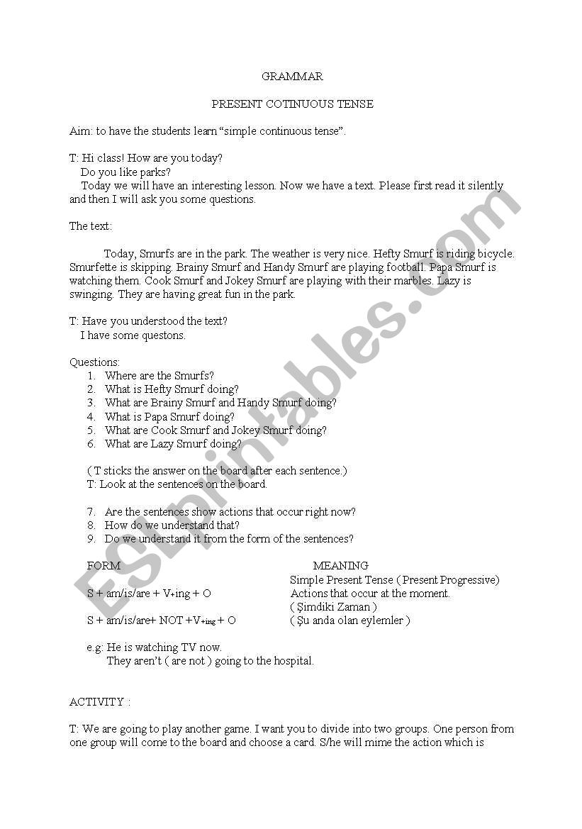 present simple tense worksheet