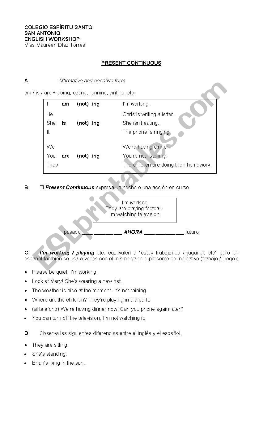 Present Simple worksheet