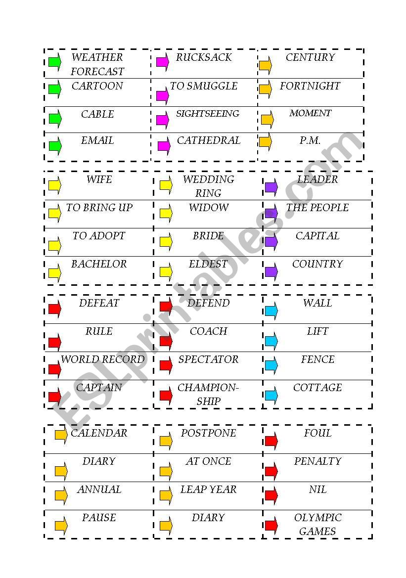 ++FIND THE RIGHT WORD++ - Definition game, ADDITIONAL CARDS