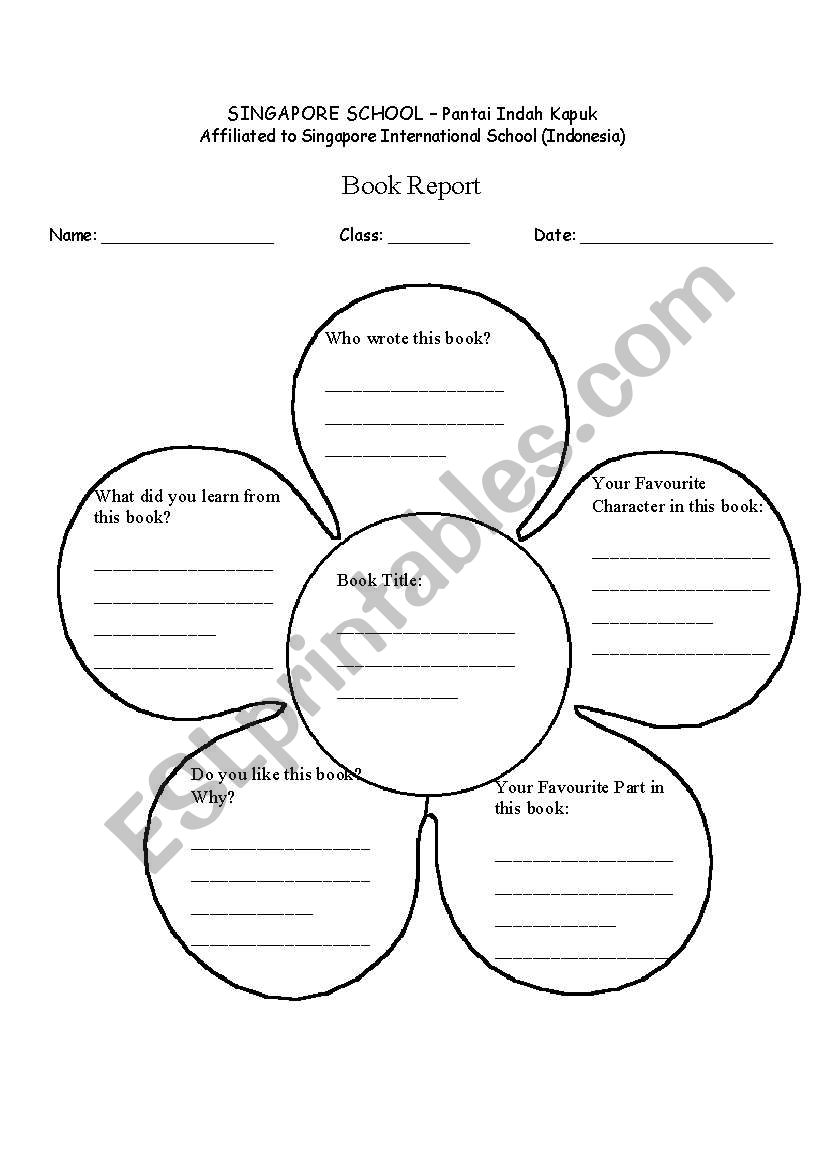 Reading Log worksheet