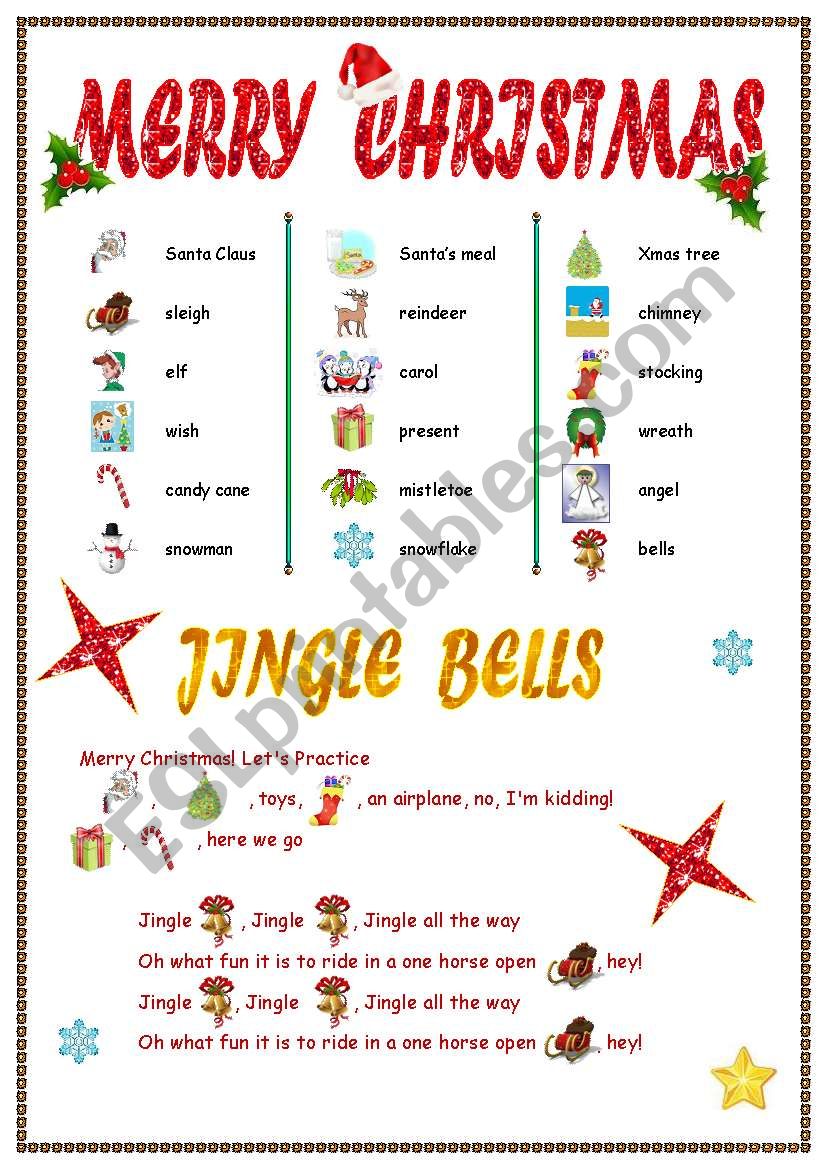 New Jingle Bells worksheet