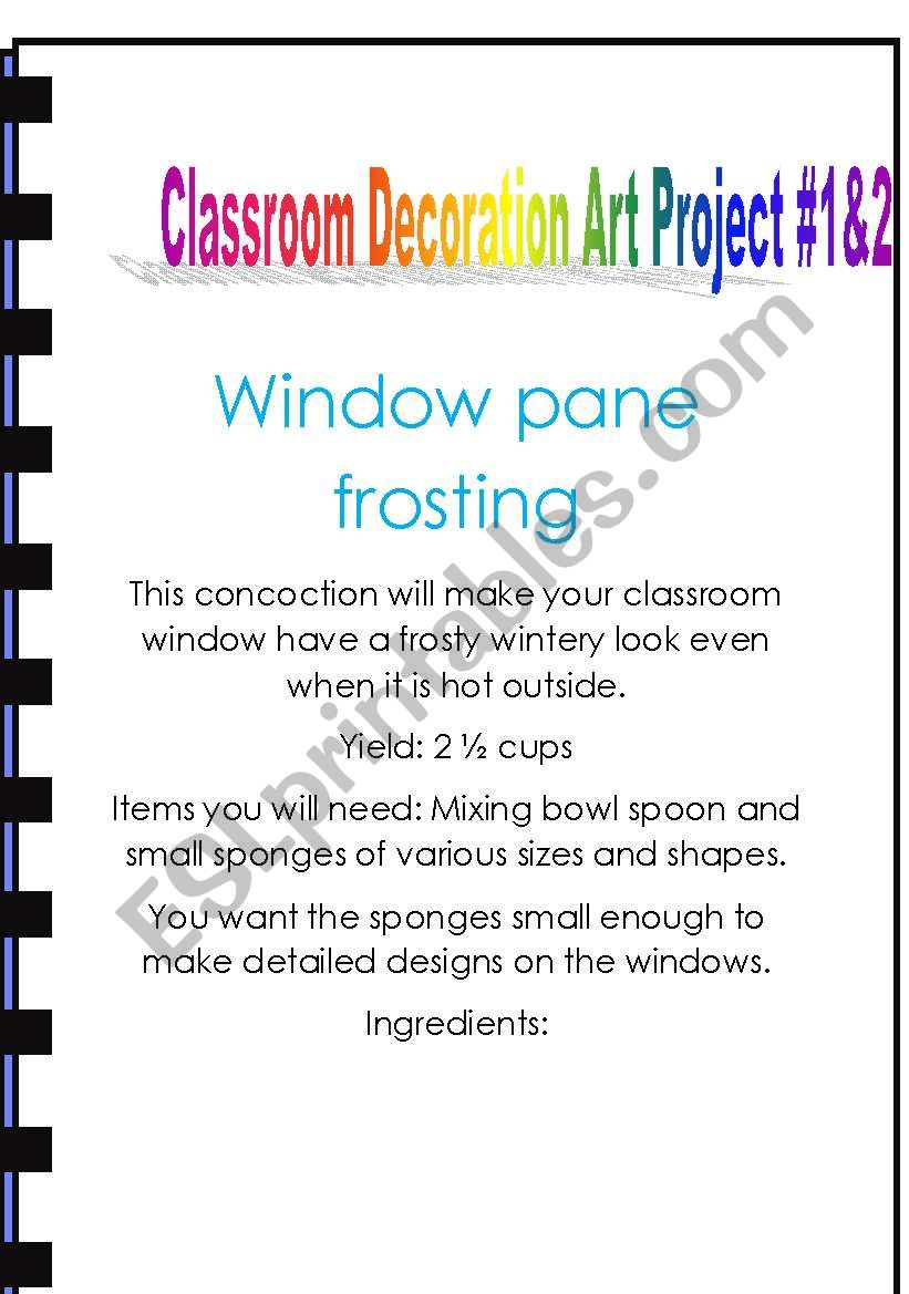 Window painting for you classroom fun festive for all seasons
