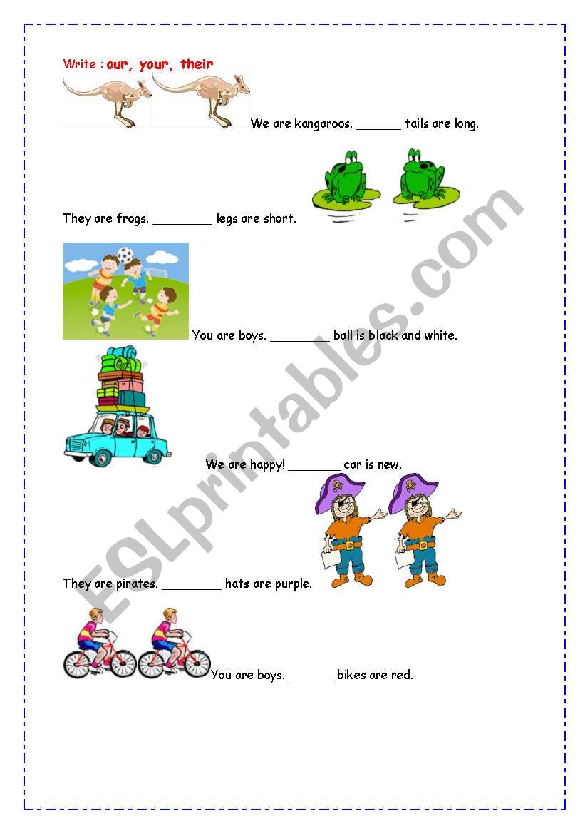 When To Use Our And Ours
