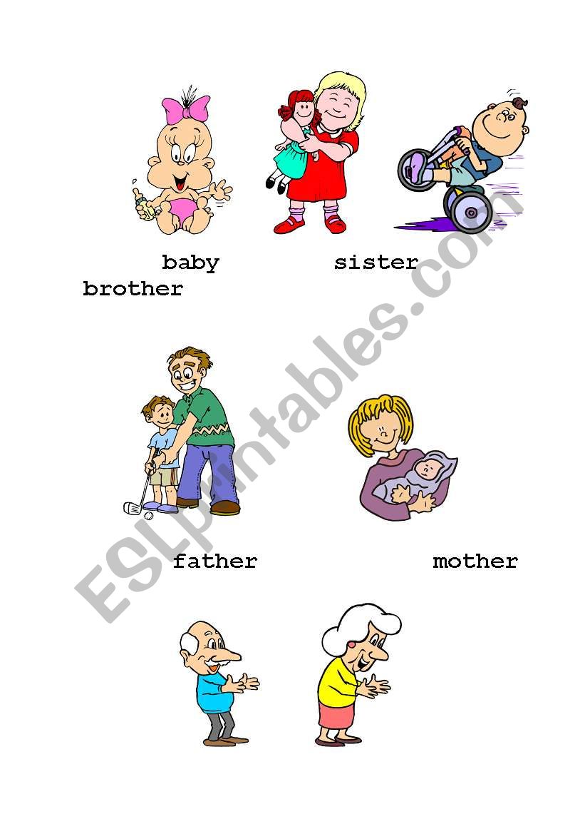 FAMILY MEMBERS worksheet