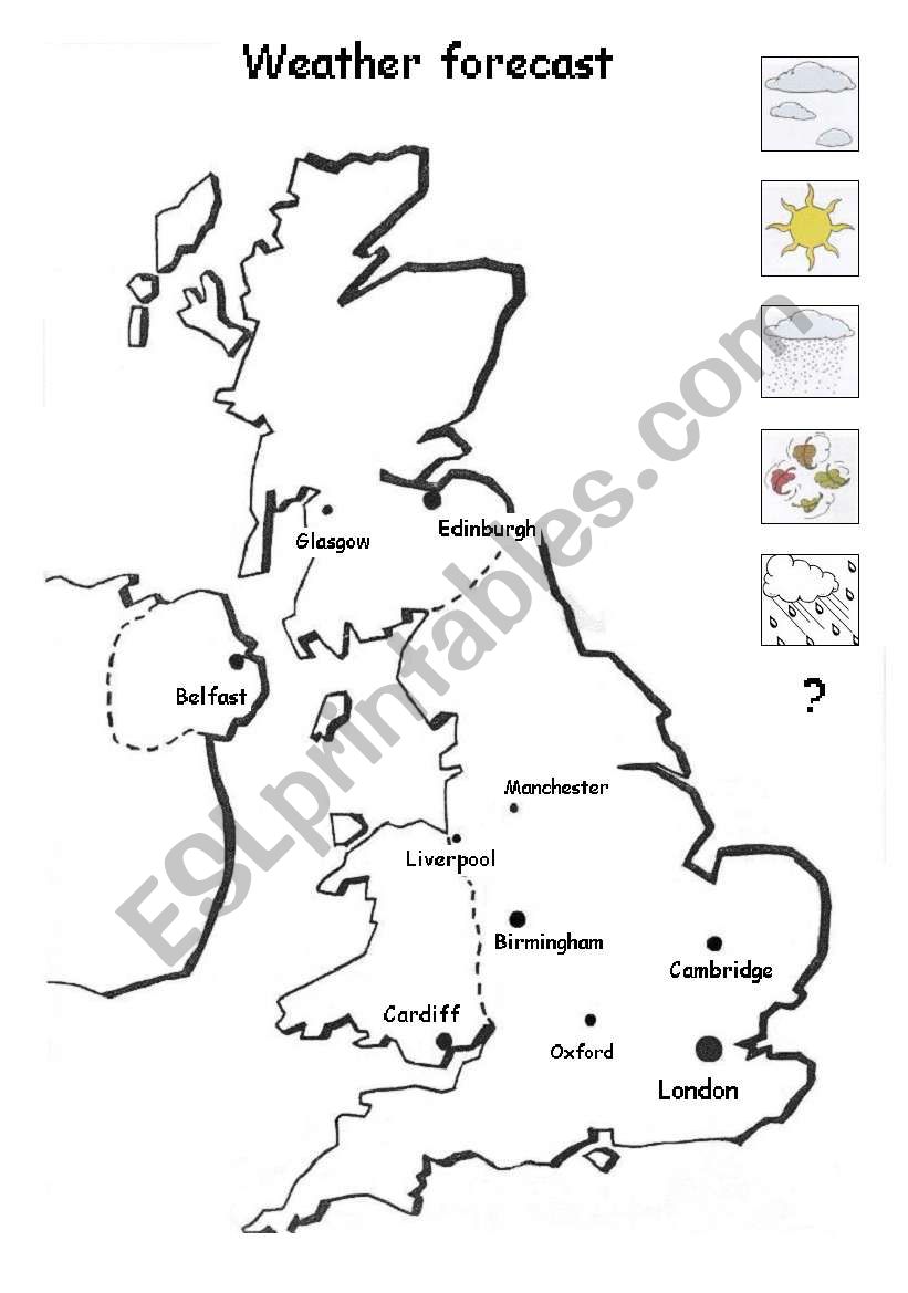 weather forecast worksheet