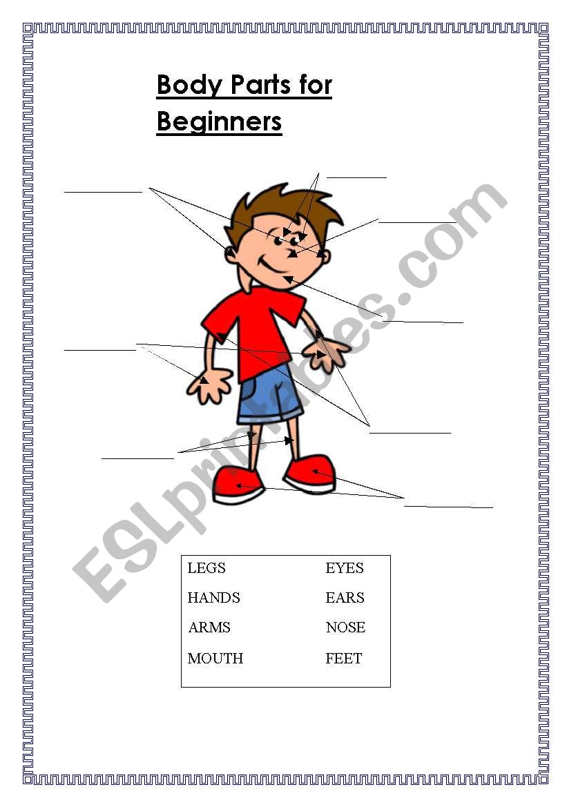 Body Parts worksheet
