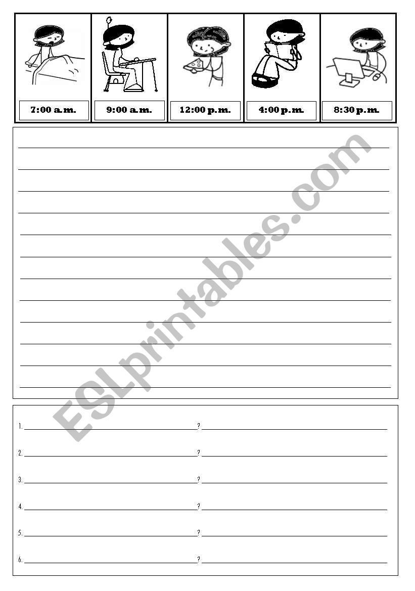 Write a story 2 worksheet