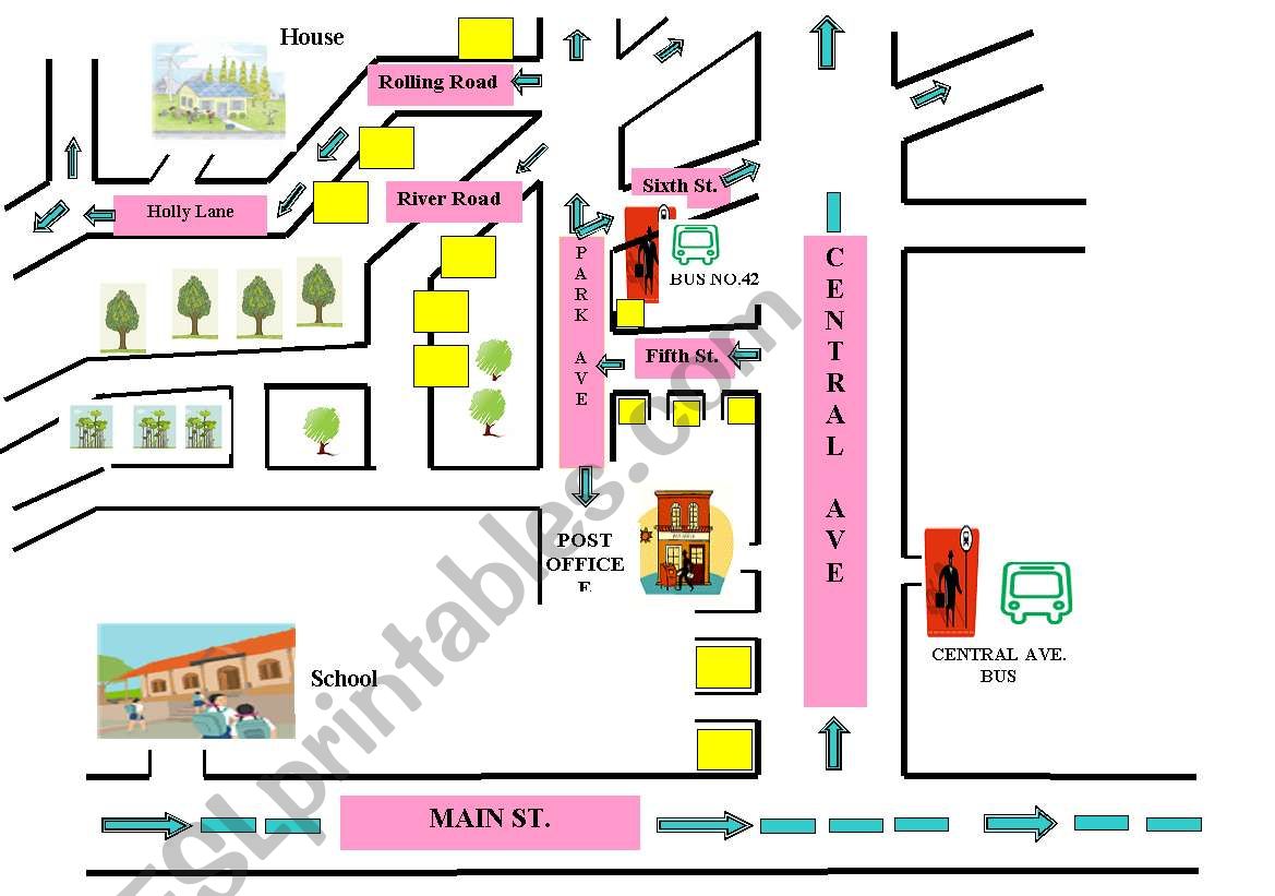 Giving Directions worksheet