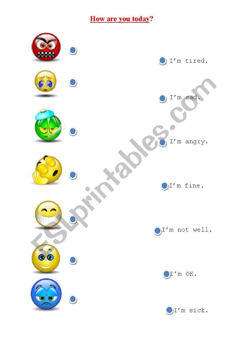 Feelings worksheet