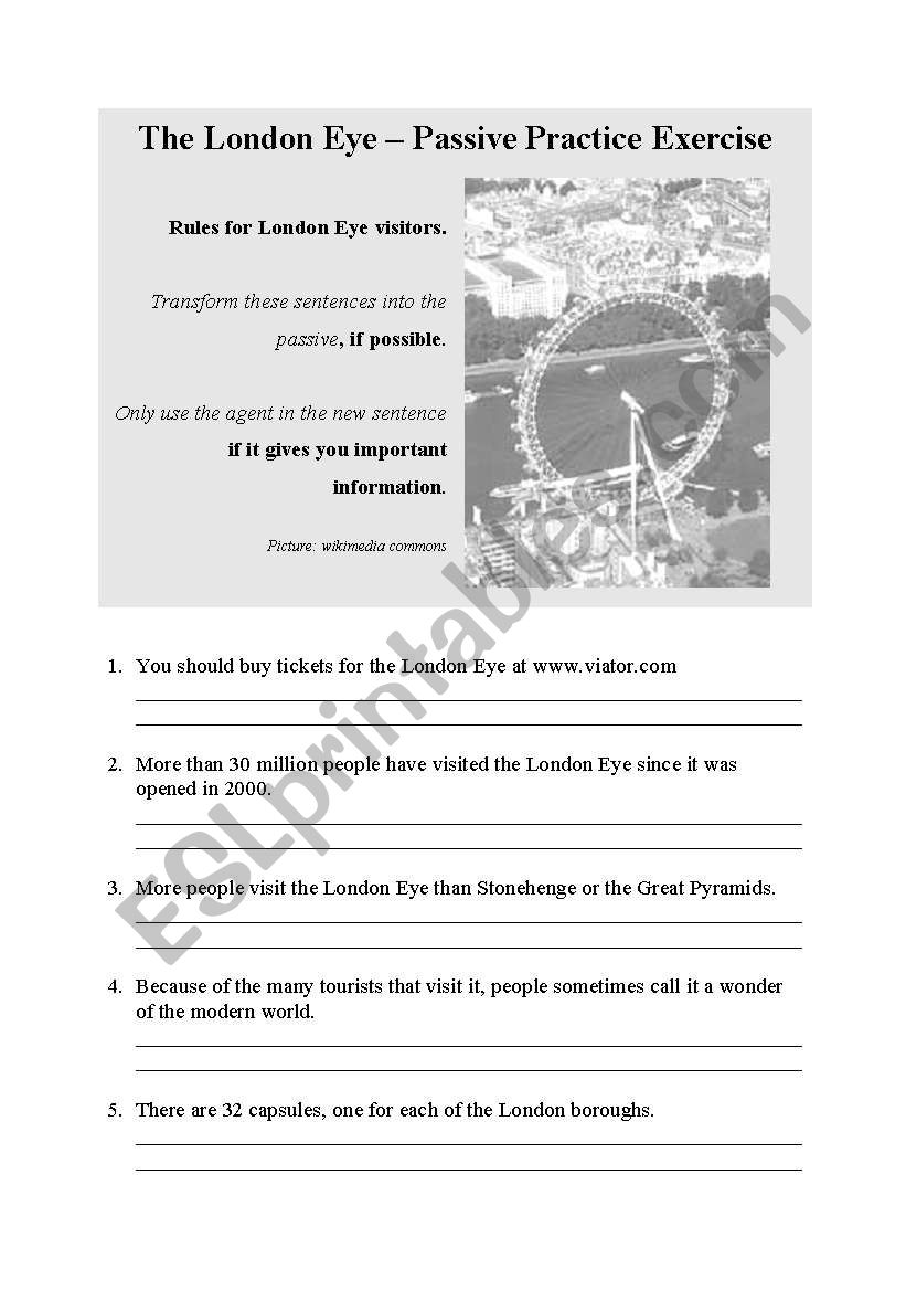 Passive Voice - The London Eye (2 Pages)