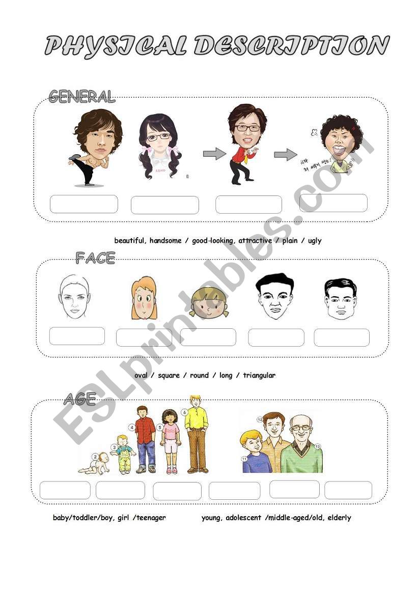 Physical Appearance (1) worksheet