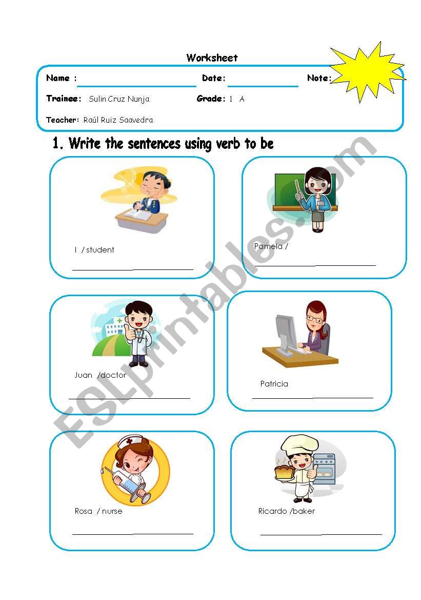 jobs worksheet