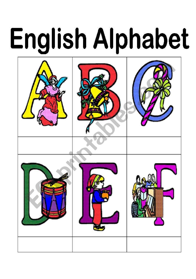 English Alphabets worksheet