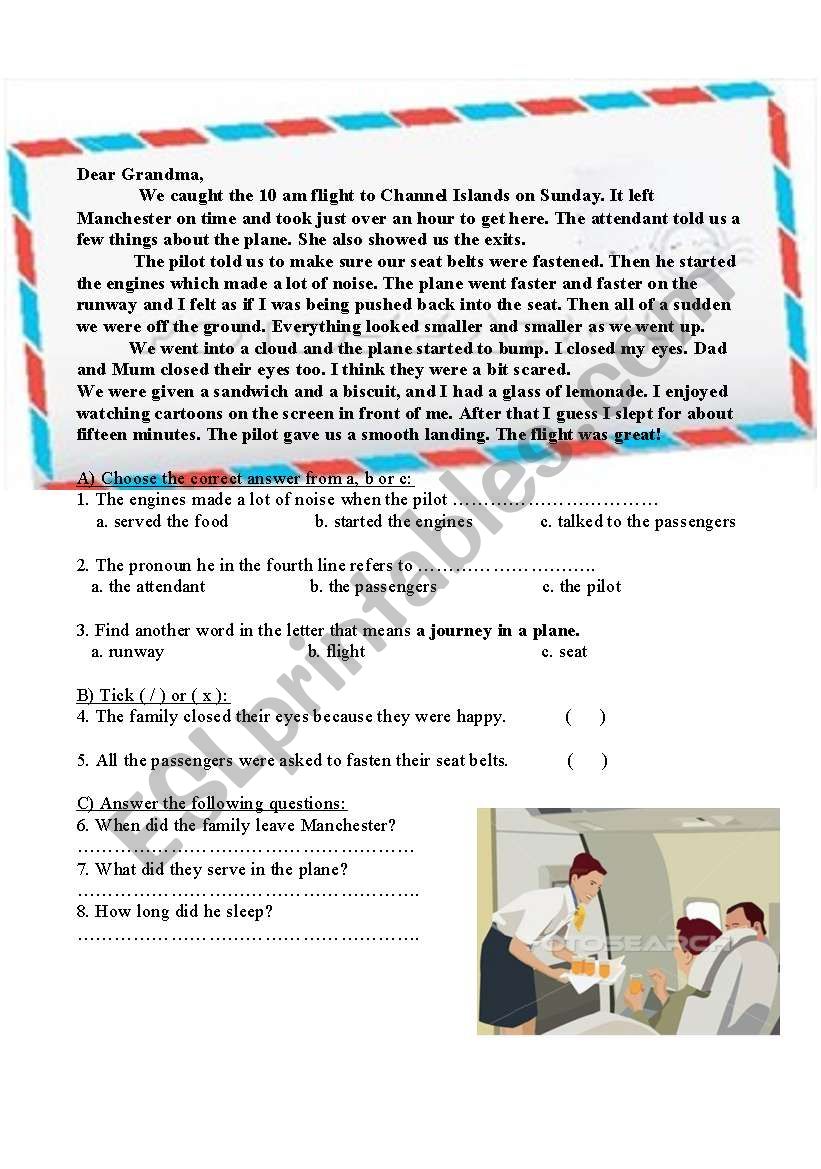 A letter to grandma worksheet