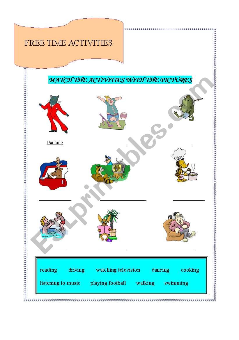 Action verbs worksheet