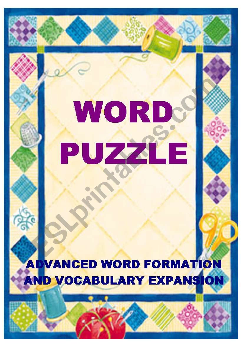 WORD PUZZLE - a fun way to expand advanced vocabulary