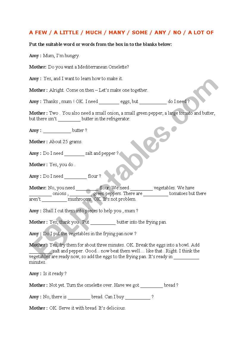 quantifiers worksheet