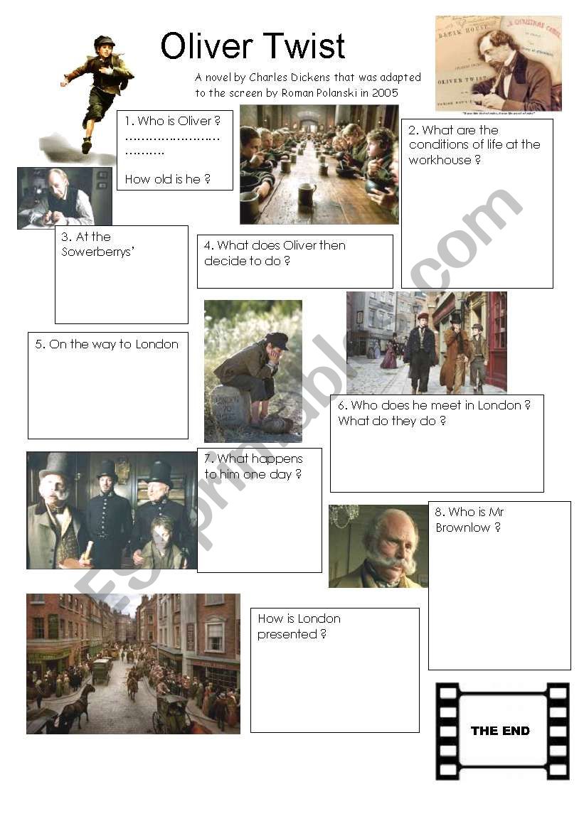 OLIVER TWIST worksheet