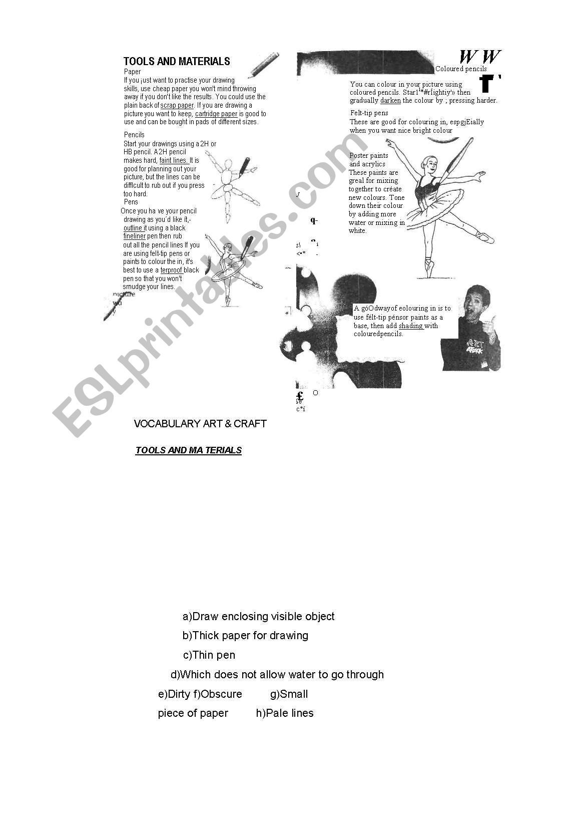 drawing my face worksheet