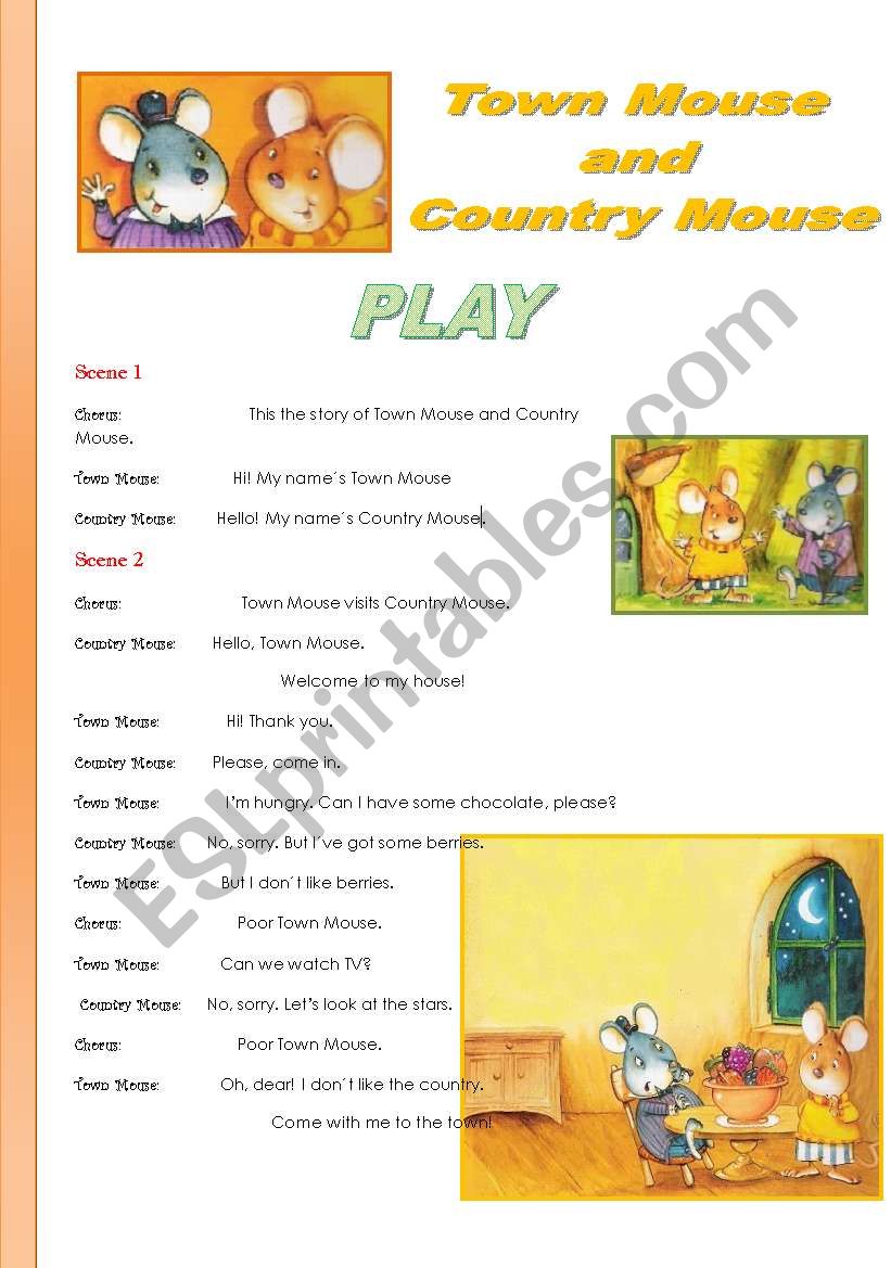 Town Mouse and Country Mouse - Play - Part 1