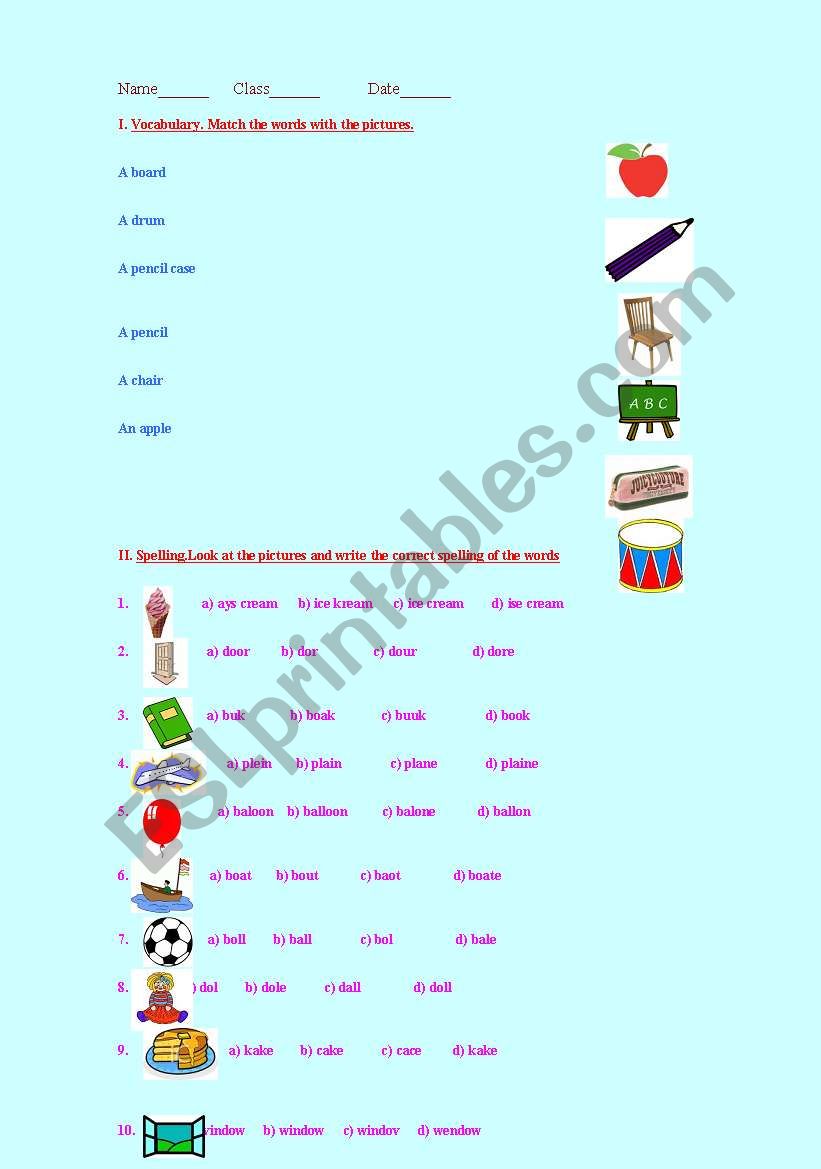 AMAZING WORKSHEET+VOCABULAY+SPELLING+WRITING,PICTURES