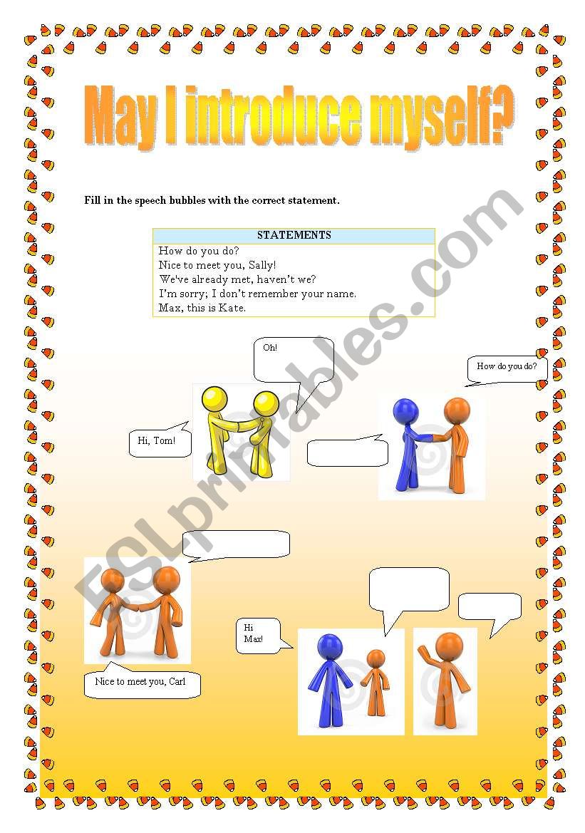 May I introduce myself worksheet