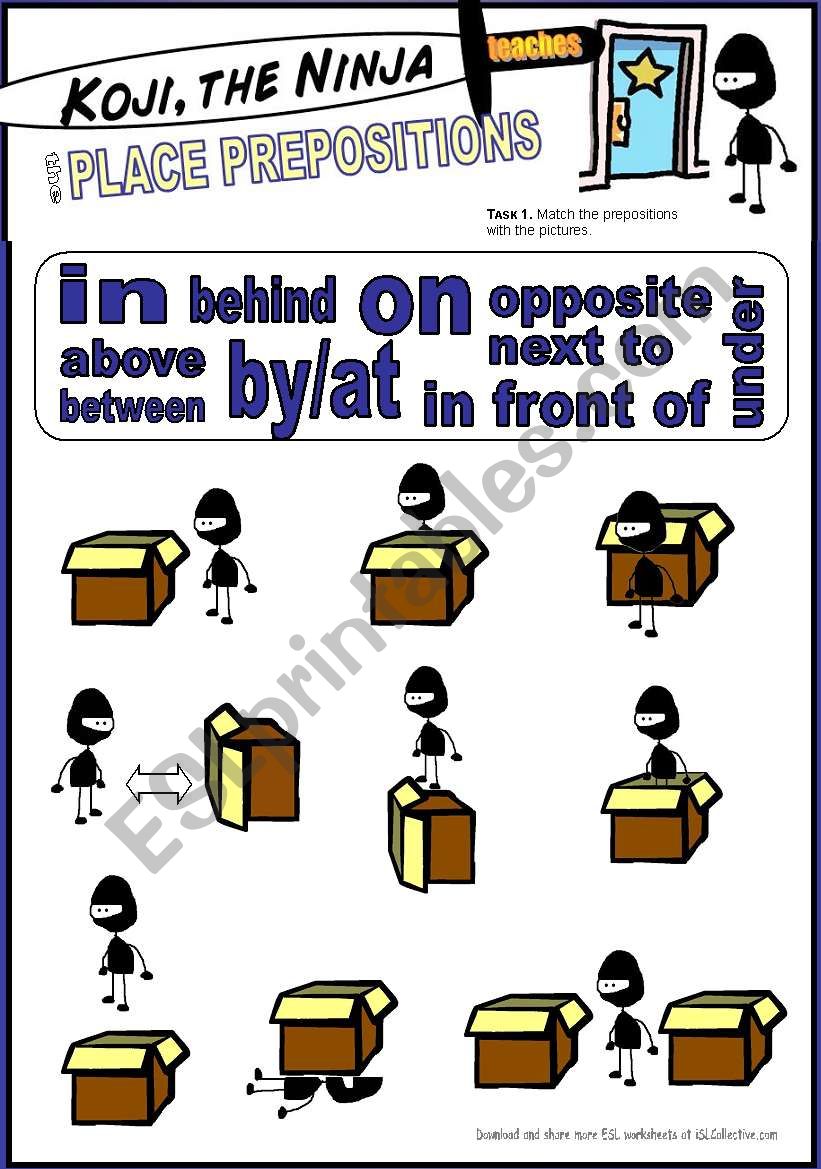 koji-the-ninja-teaches-the-place-prepositions-exercises-esl-worksheet-by-kisdobos