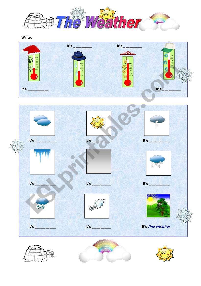 THE WEATHER (2/6) worksheet