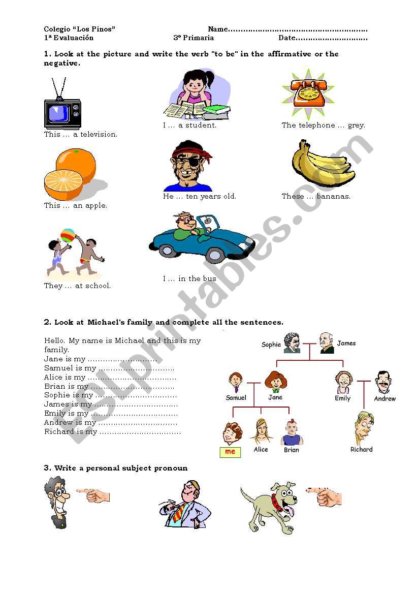 Grammar and vocabulary test worksheet