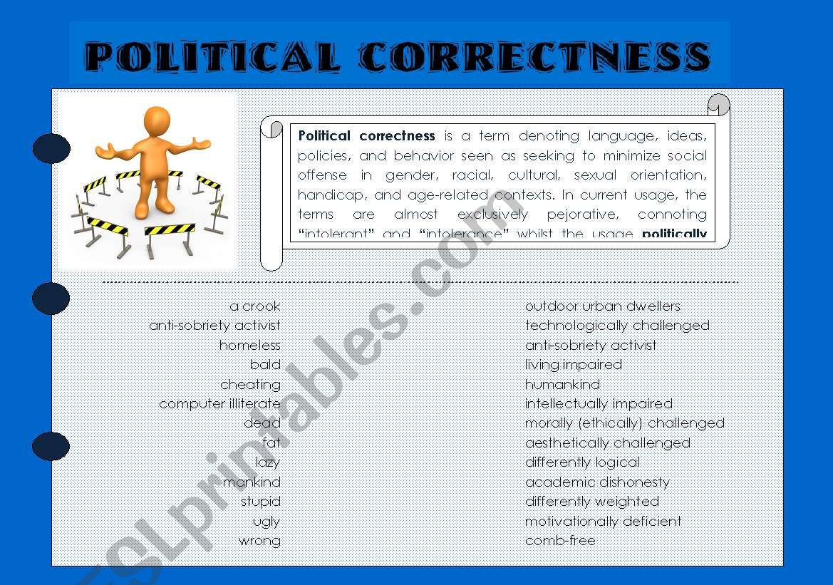 Political correctness - funny terms