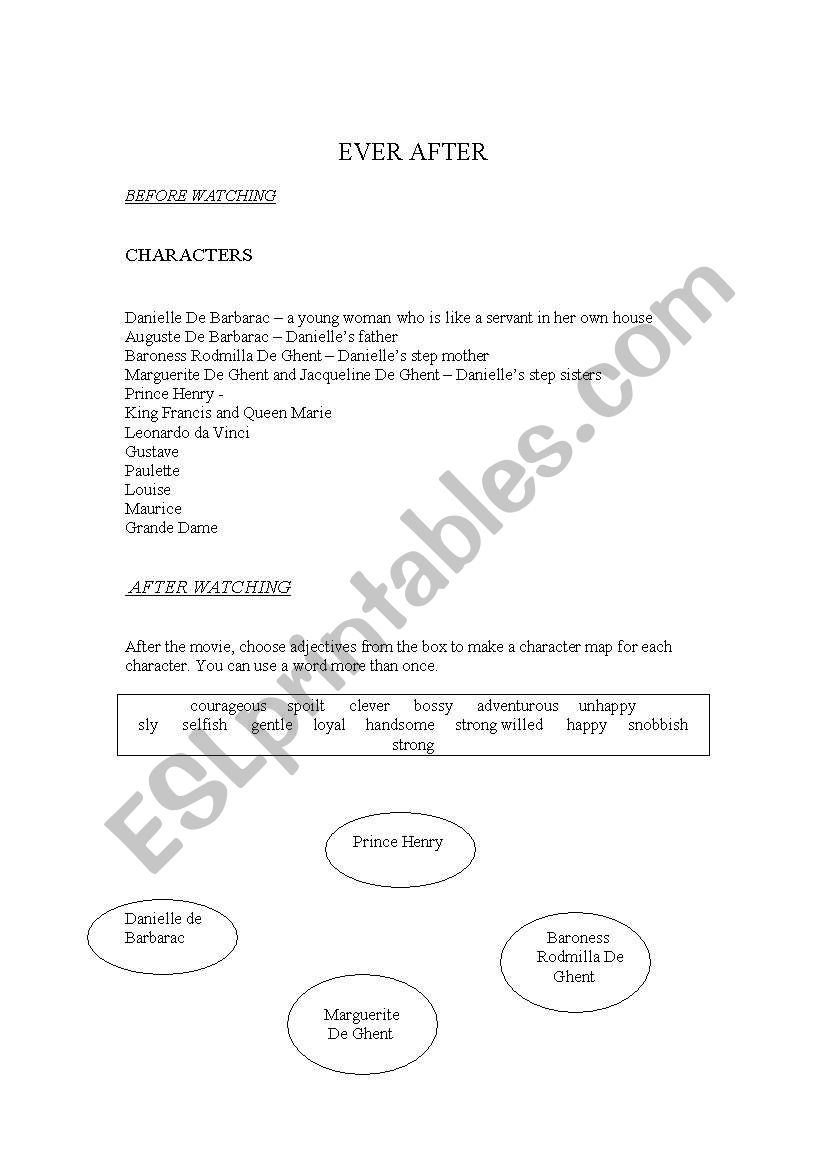 Ever After  worksheet