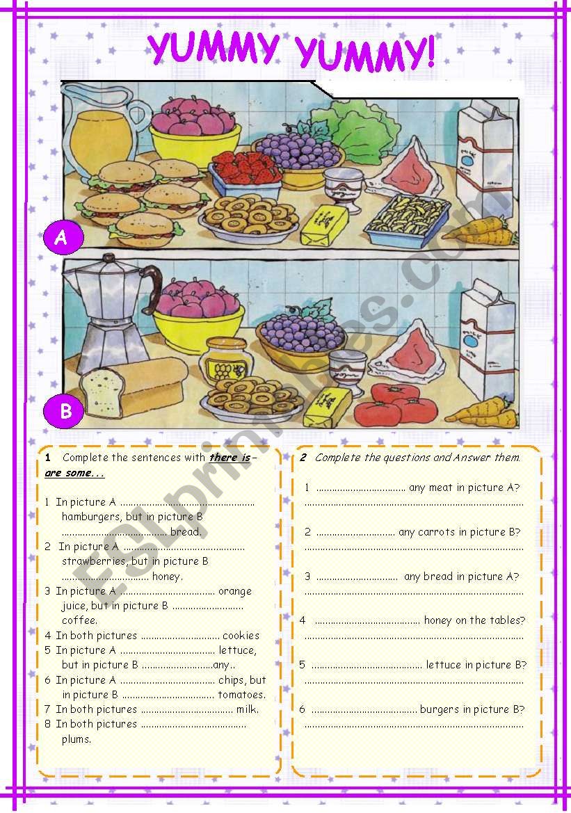 COUNTABLES - UNCOUNTABLES worksheet