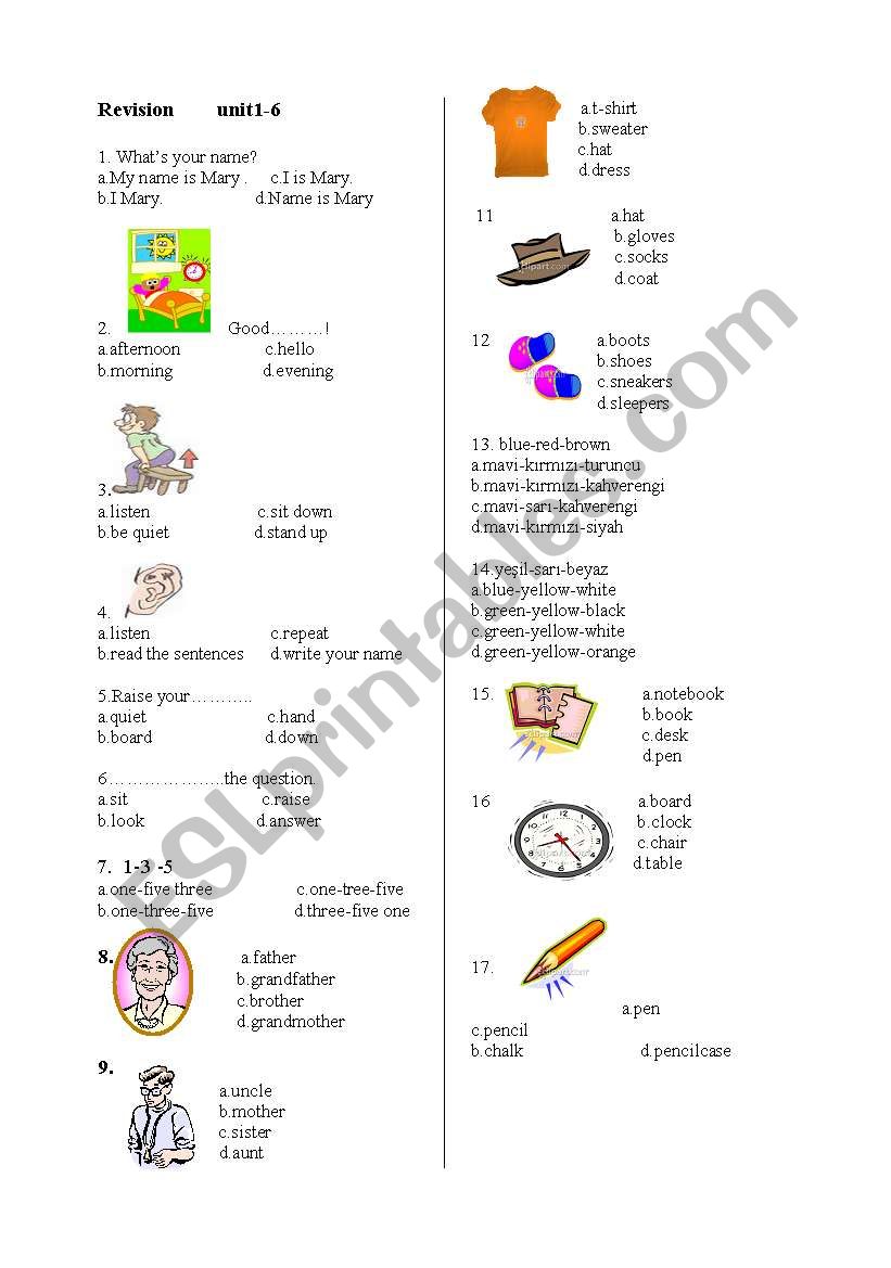 4th graders worksheet