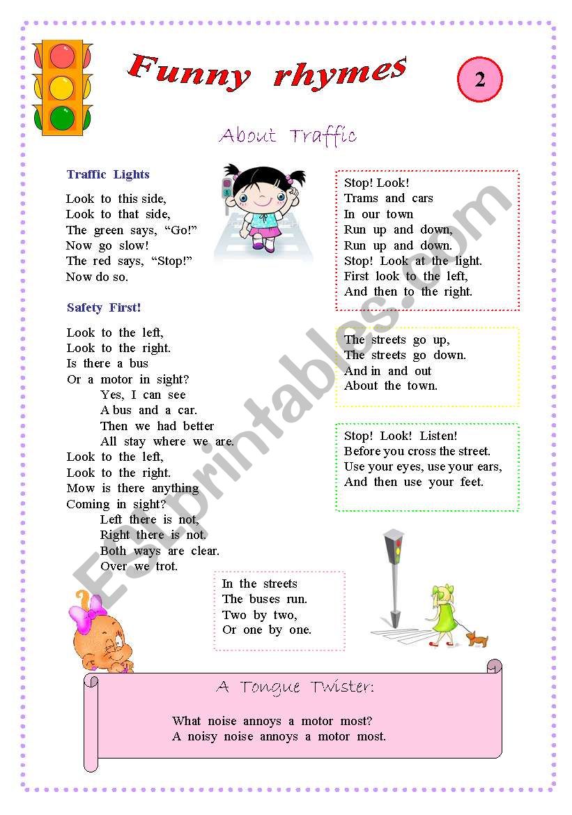 Rhymes for kids worksheet