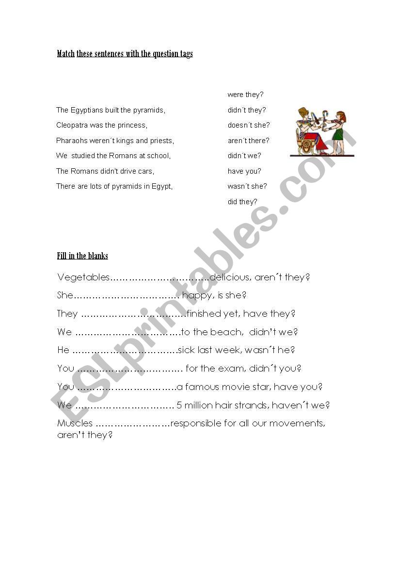 Question tags worksheet