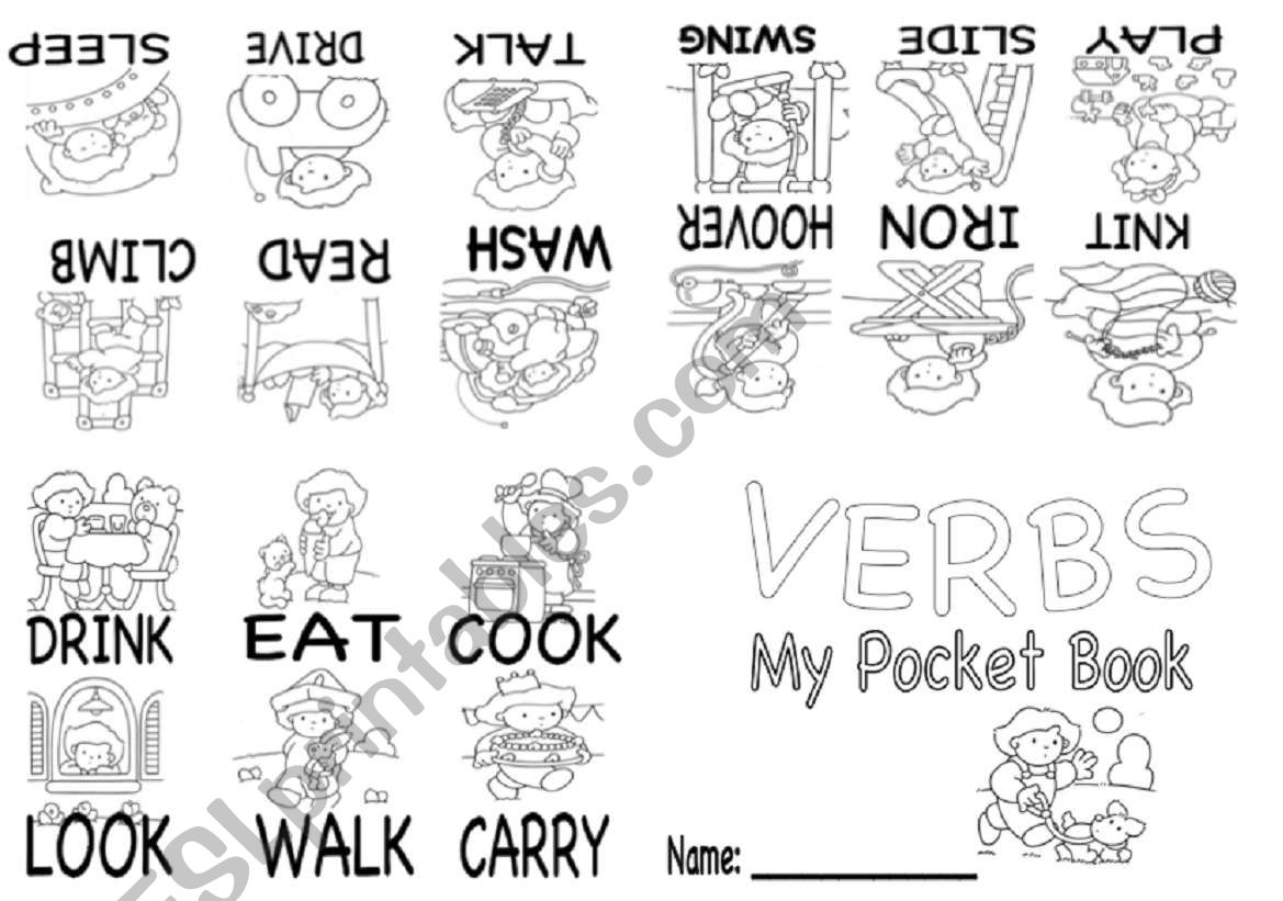 Verbs Pocket Book  worksheet
