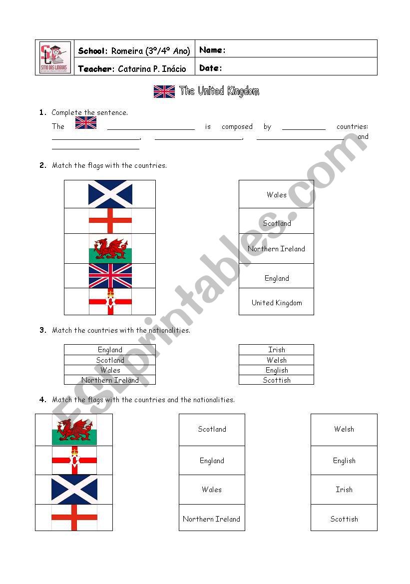 UK  worksheet